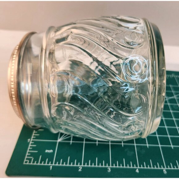 Original BMF W. Germany Glass Stein Pewter Lid Vintage Etched Glass Tankard Swir - Picture 8 of 11